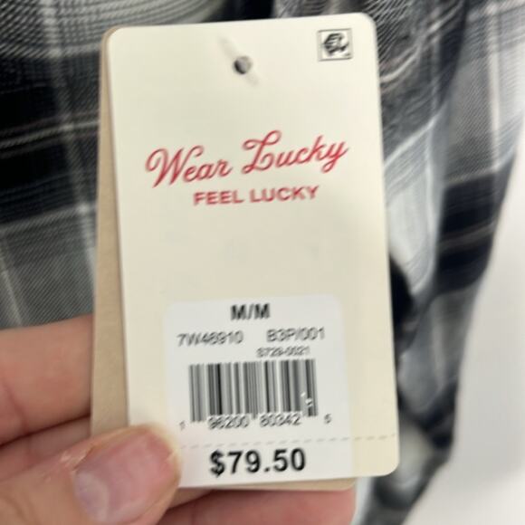 Womens Lucky Brand Plaid Shirt Size Medium - Picture 3 of 7